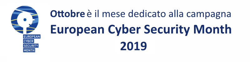 Ottobre 2019 Mese Europeo della sicurezza informatica